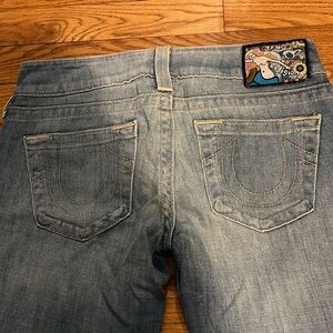RARE True Religion low-rise flare jeans